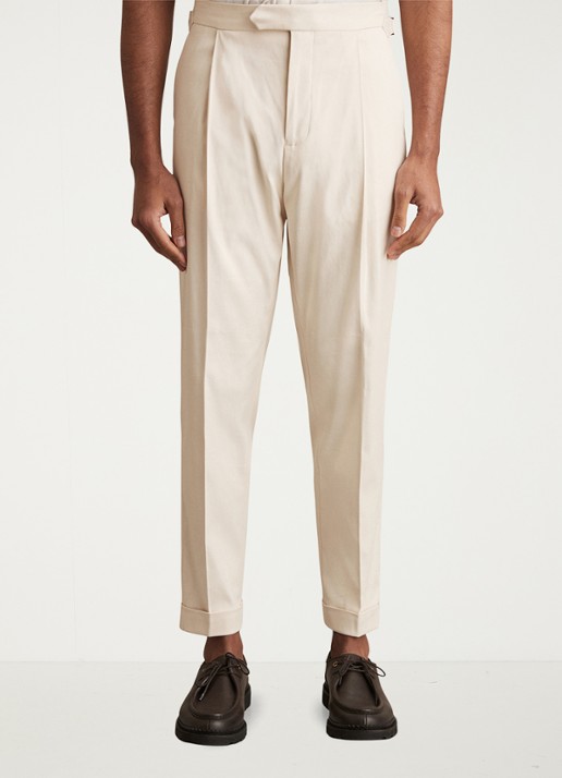 Reiss Cantwell tapered fit pantalon met ceintuur