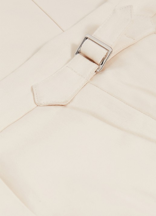 Reiss Cantwell tapered fit pantalon met ceintuur - detail 5 donkergrijs