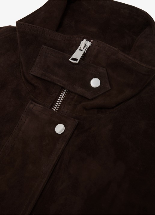 Reiss Cara bomberjack van geitensuède  - detail 6 bruin