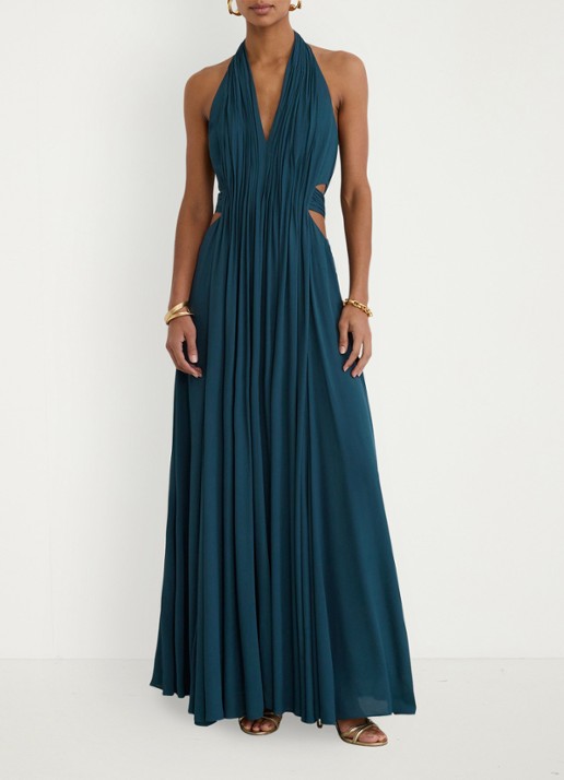 Reiss Cara midi jurk met cut-out detail
