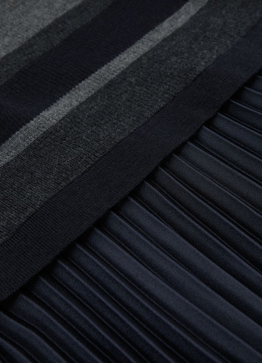 Reiss Carla midi jurk met streepprint - detail 6 grijs