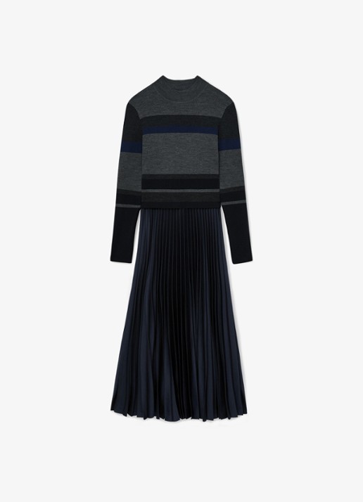 Reiss Carla midi jurk met streepprint