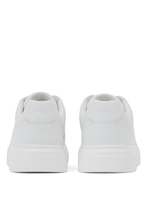 Reiss Cast sneaker van leer - detail 2 wit