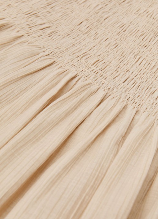Reiss Catie mini rok met gestreept detail - detail 5 beige