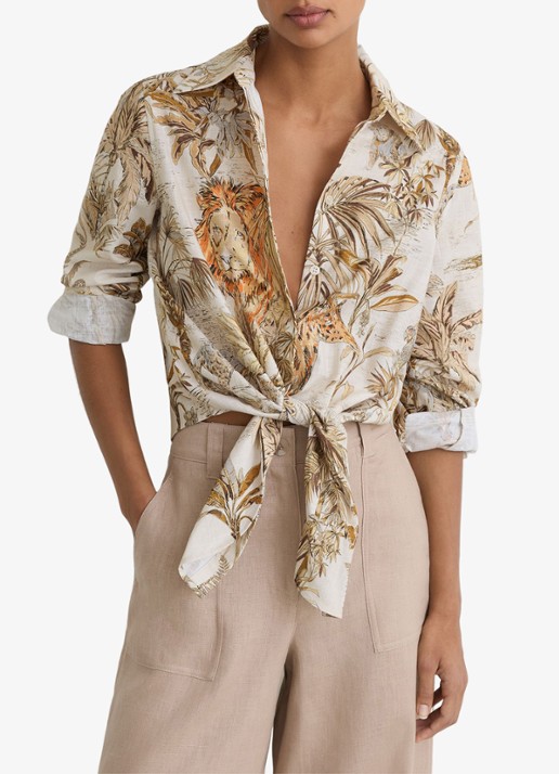 Reiss Cece blouse met strikdetail