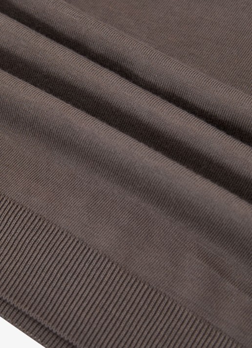 Reiss Chad modern fit T-shirt met ronde hals - detail 3 mouse brown / bruin