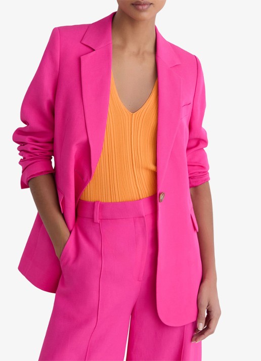 Reiss Charli regular fit blazer in linnenblend