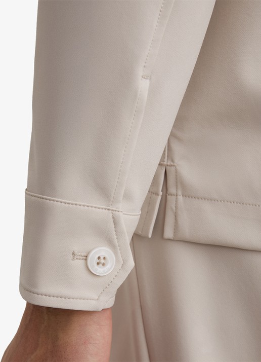 Reiss Cleric regular fit overhemd met borstzakken - detail 6 stone / beige