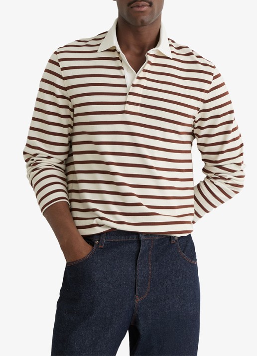 Reiss Conners regular fit polo met streepprint - detail 3 multicolor