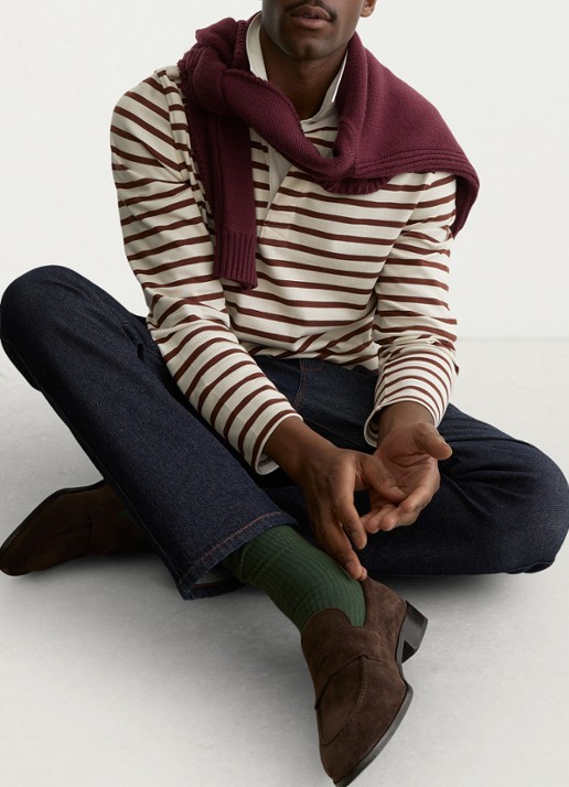 Reiss Conners regular fit polo met streepprint - detail 5 multicolor