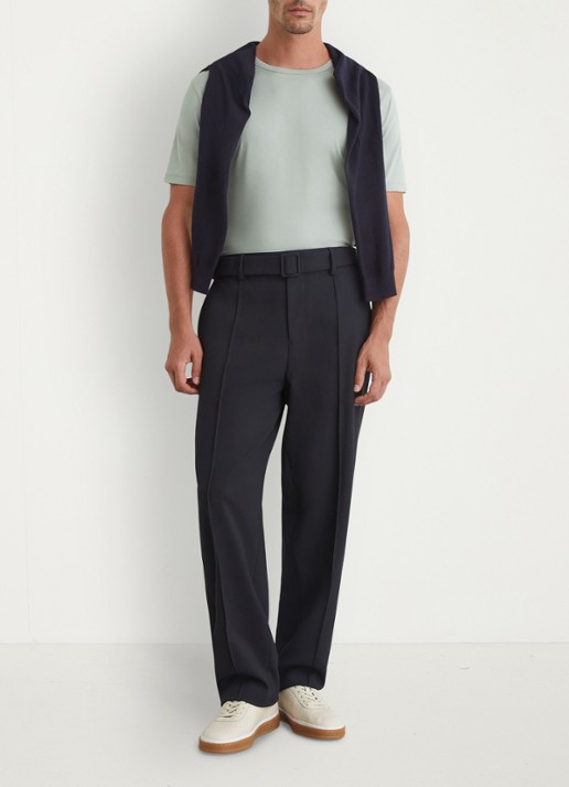 Reiss COUNT Air-Water Cotton Tailored-Fit T-Shirt - voorkant 6 lindegroen