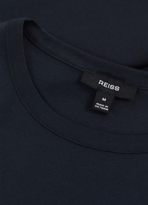 Reiss Count T-shirt met stretch - detail 5 donkerblauw