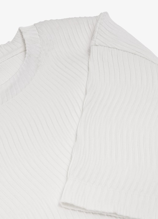 Reiss Cox T-shirt met structuur - detail 4 white / wit