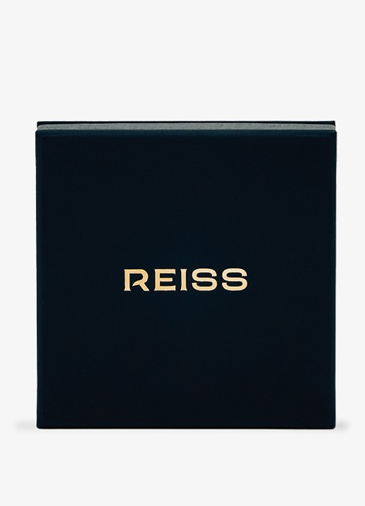 Reiss Crista oorstekers met kristal - detail 4 goud