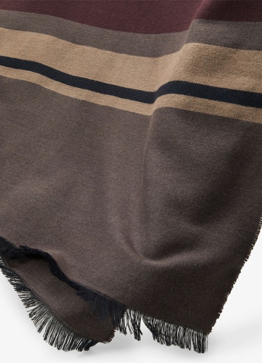 Reiss Cynthia sjaal met streepprint - detail 4 grijs