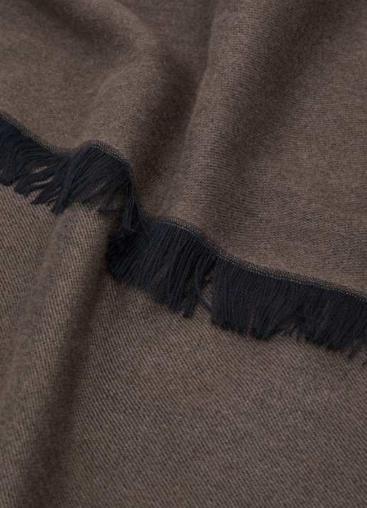 Reiss Cynthia sjaal met streepprint - detail 5 grijs