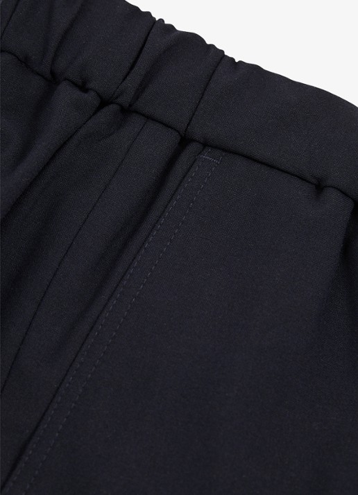 Reiss Deck straight fit korte chino met steekzakken - detail 5 donkerblauw