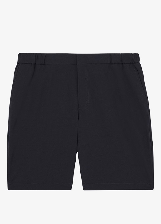 Reiss Deck straight fit korte chino met steekzakken - voorkant 2 donkerblauw
