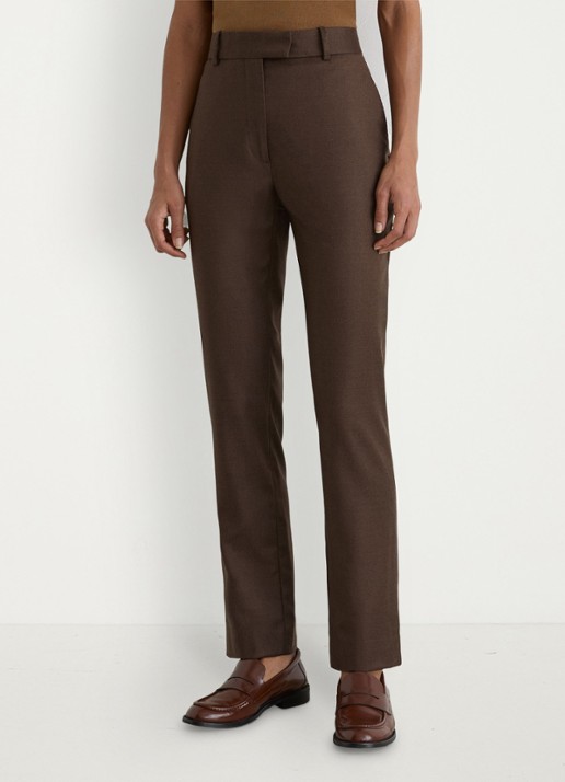 Reiss Derby high waist slim fit pantalon in wolblend