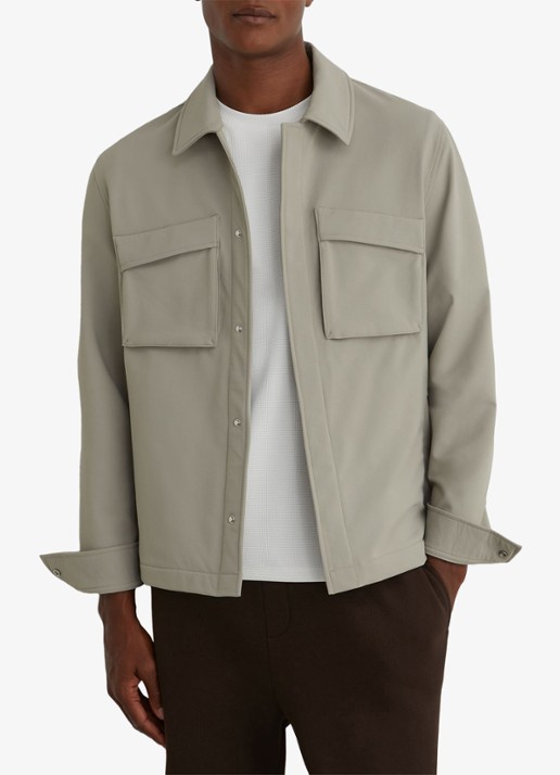 Reiss Divide regular fit overshirt met borstzak