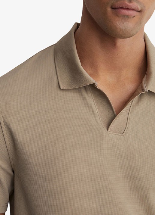 Reiss DOVER polo met structuur - detail 5 beige