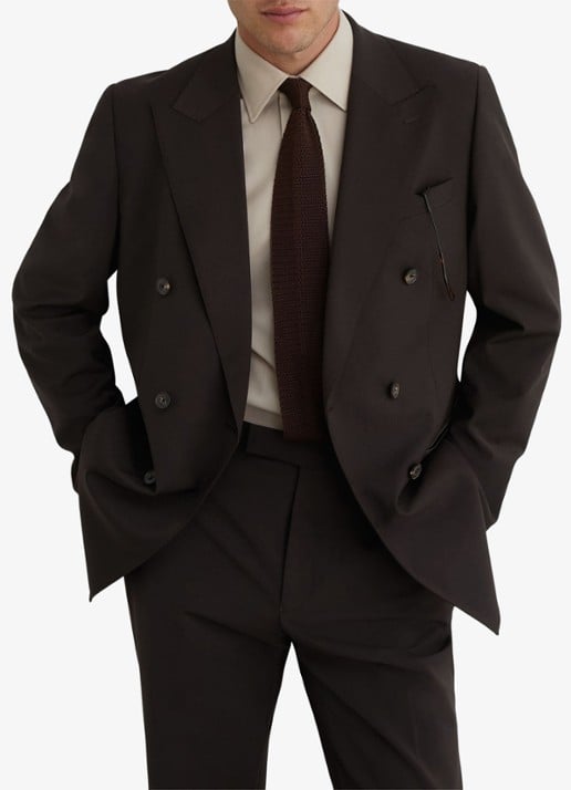 Reiss Dream double-breasted regular fit colbert in wolblend