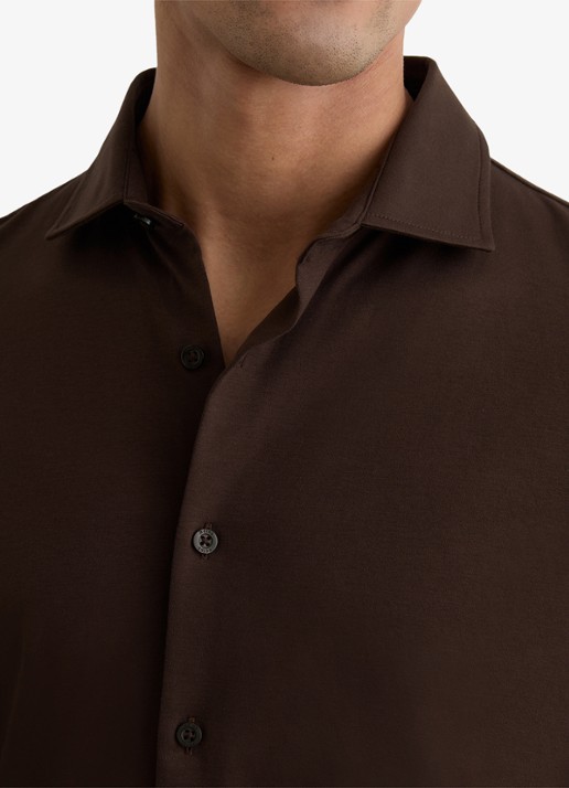 Reiss Duke slim fit overhemd - detail 5 brown / bruin