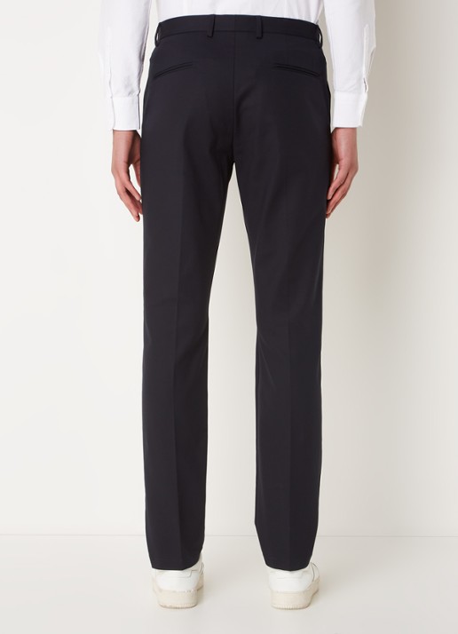 Reiss Eastbury slim fit chino met steekzakken  - achterkant 5 donkerblauw