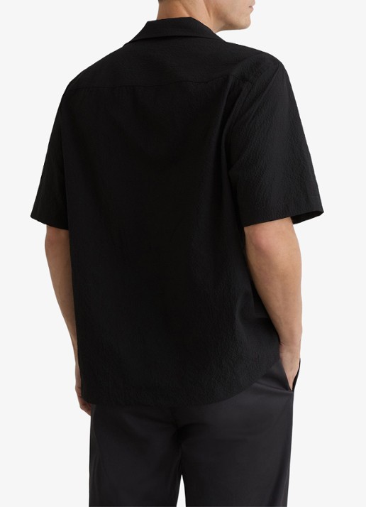 Reiss Eclipse regular fit overhemd met borstzak - achterkant 6 black / zwart