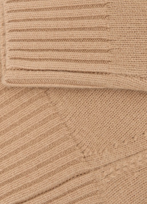 Reiss Ella fijngebreide trui in wolblend - detail 3 camel