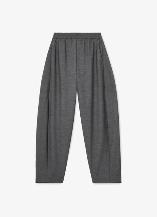 Reiss ELLE high waist straight fit pantalon met steekzakken  - voorkant 6 grijs