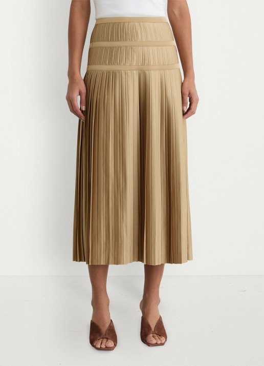 Reiss Eva midi rok met plooien