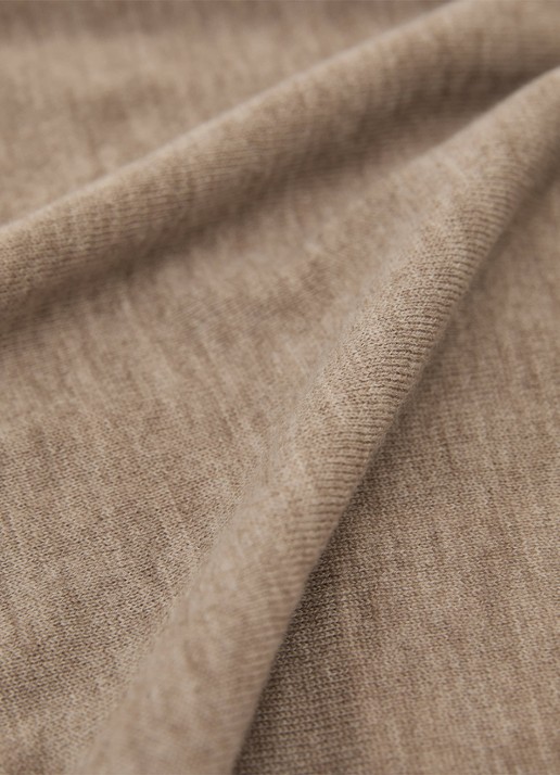 Reiss EVELYN Ultra-Soft Merino Wool Funnel-Neck Vest - detail 5 beige