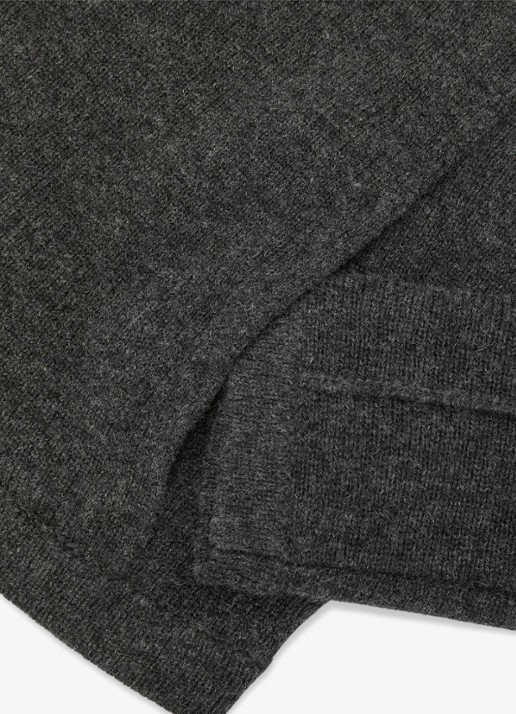 Reiss Evie fijngebreid vest in kasjmierblend  - detail 7 donkergrijs