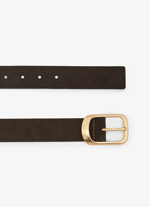 Reiss Evie riem van suède - detail 5 grijs