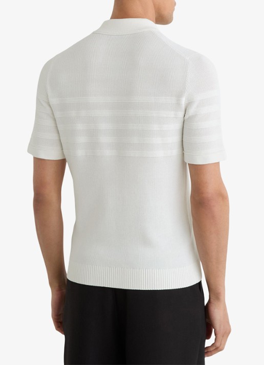 Reiss Falklands regular fit overhemd met structuur - achterkant white / wit