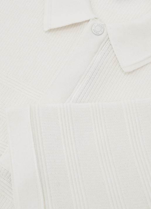Reiss Falklands regular fit overhemd met structuur - detail 6 white / wit