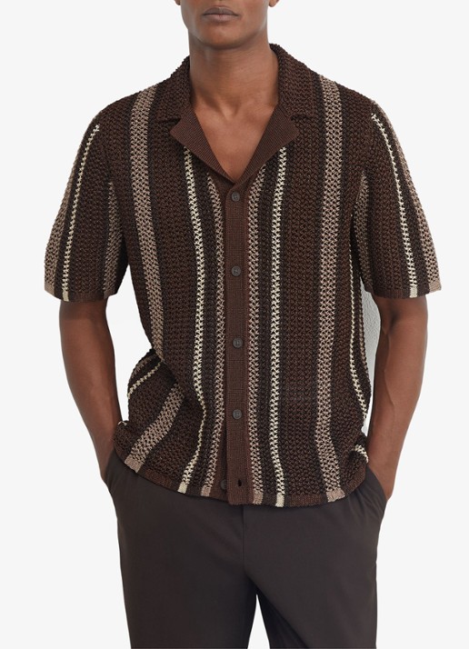 Reiss Farin regular fit overhemd met streepprint