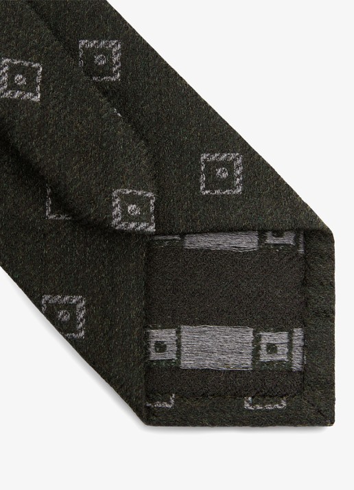 Reiss Fazio stropdas in wolblend - detail 3 groen