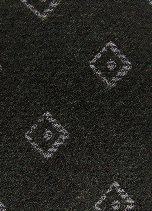 Reiss Fazio stropdas in wolblend - detail 4 groen