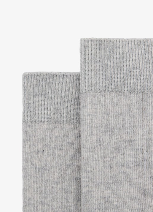 Reiss Felicia ribgebreide sokken  - detail 2 grijsmele