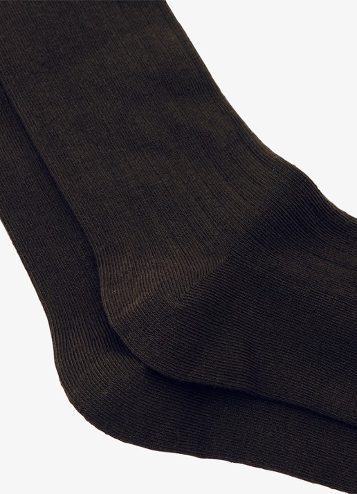 Reiss Felicia sokken in katoenblend - detail donkerbruin
