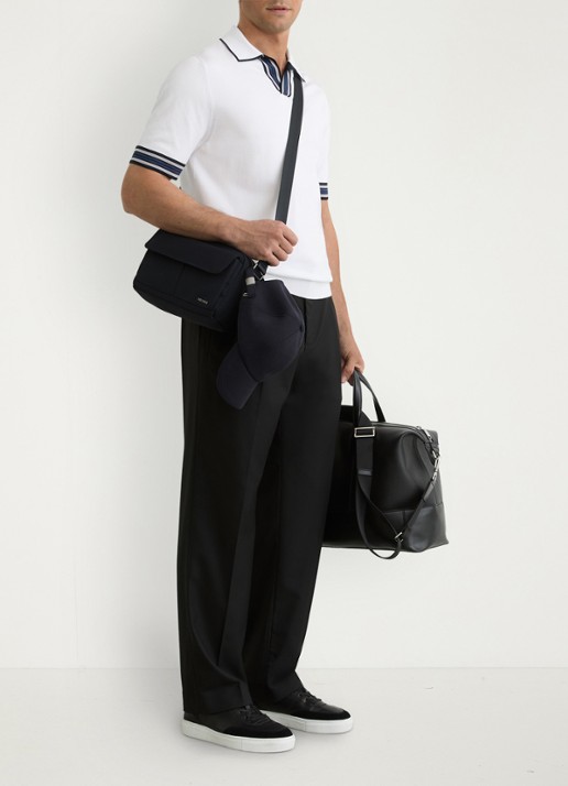 Reiss Fijngebreide trui met polokraag - voorkant 2 white / wit