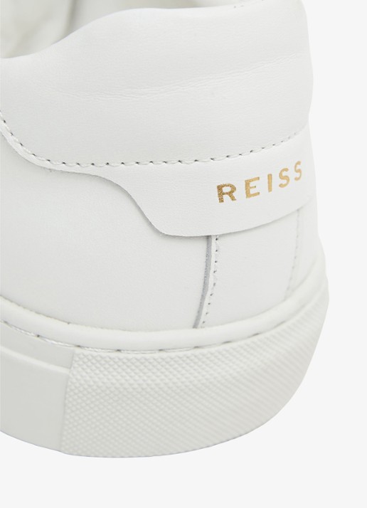 Reiss Finley sneakers met logo - achterkant 3 white / wit
