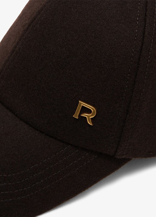 Reiss Fiona pet in wolblend  - detail 3 chocoladebruin