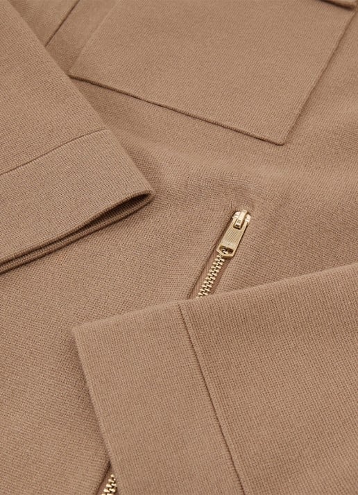 Reiss Fleetwood jack met borstzakken - detail 5 camel