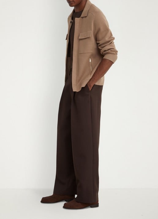 Reiss Fleetwood jack met borstzakken - voorkant 2 camel
