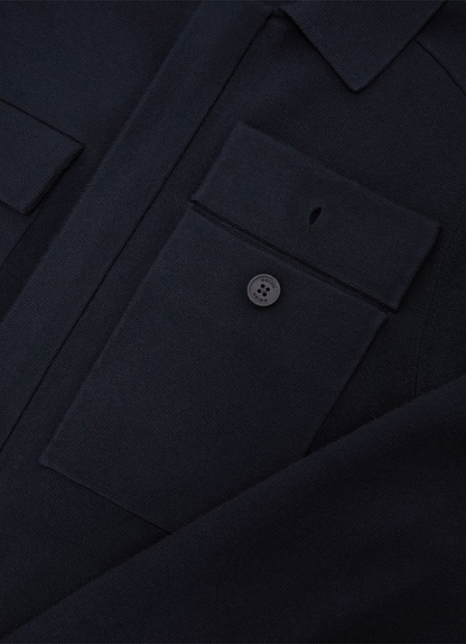 Reiss Fleetwood jack met borstzakken - detail 3 navy / blauw