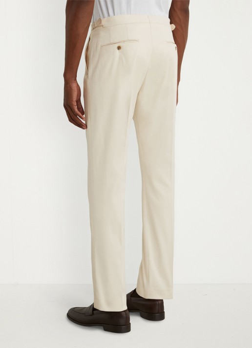 Reiss Float tapered fit pantalon met steekzakken - achterkant 6 beige