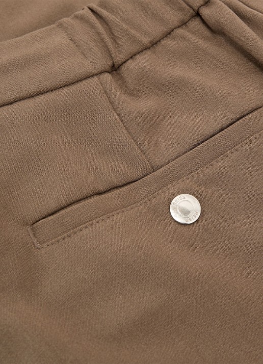 Reiss Found slim fit pantalon met steekzakken - detail 7 lichtbruin